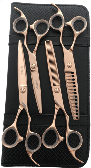 Matsui Linkshand Roségold Vierer-Set