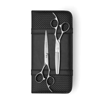 Matsui Silber Damascus Offset 2024 Friseur- und Modellierschere im Set